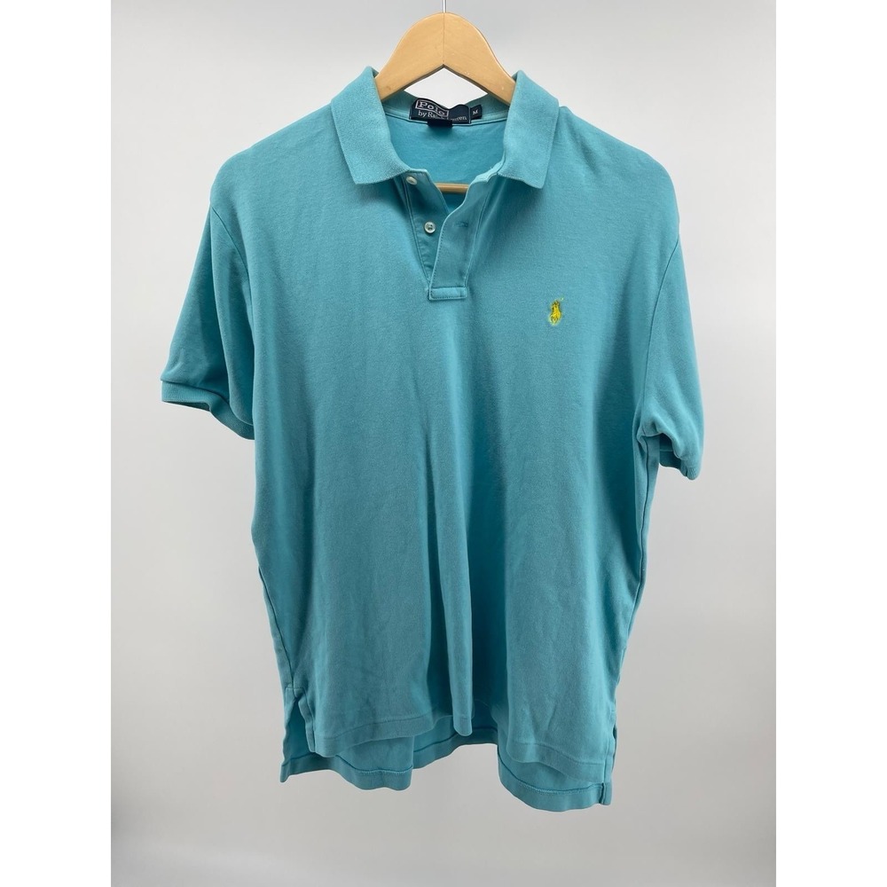 polo ralph lauren Mens Polo Size M Yellow Horse. 100% Cotton